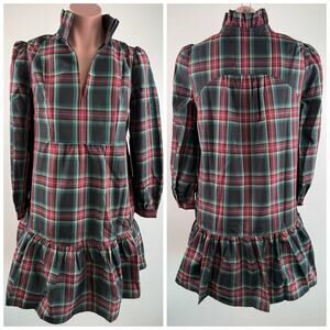 Tuckernuck Plaid Mini Dress - Red and Green
